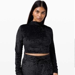 Lululemon All Aligned Long Sleeve Crushed Velvet